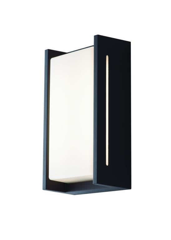 Applique per esterno in alluminio led integrato 18W 3000°k luce calda 2260 lumen finitura antracite IP54 collezione COMPACT Applique per esterno in alluminio led integrato 18W 3000°k luce calda 2260 lumen finitura antracite IP54 collezione COMPACT